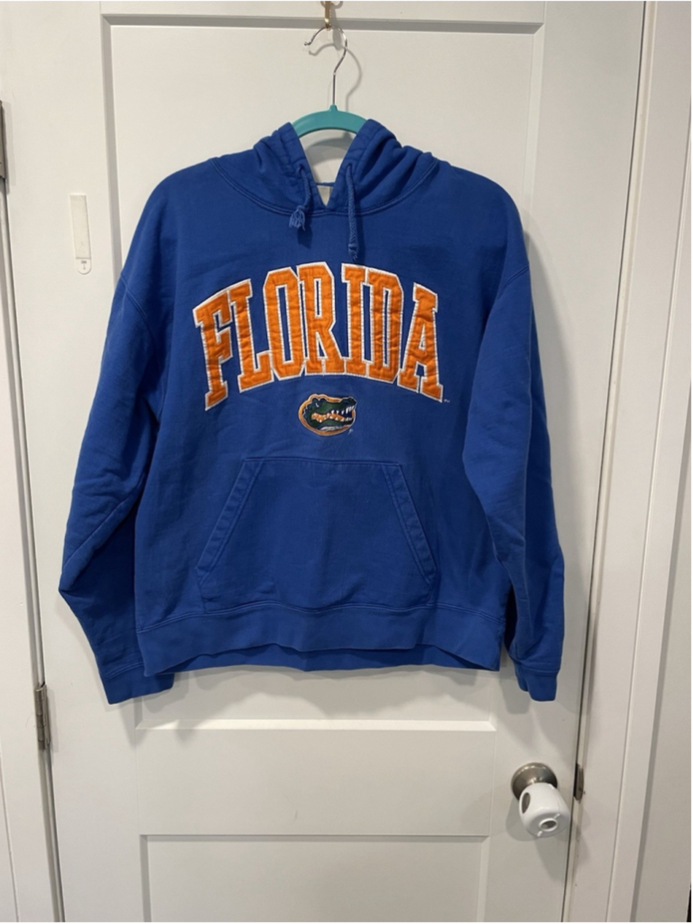 J America Florida Gators Adult Large Blue Hoodie Sweatshirt College Football